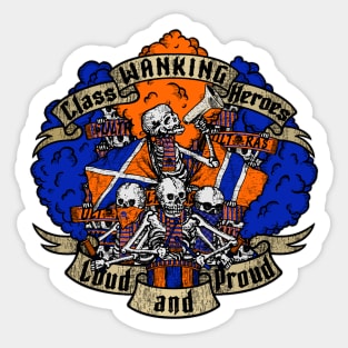 LOUD AND PROUD! (blue and orange edition) ULTRAS Sticker